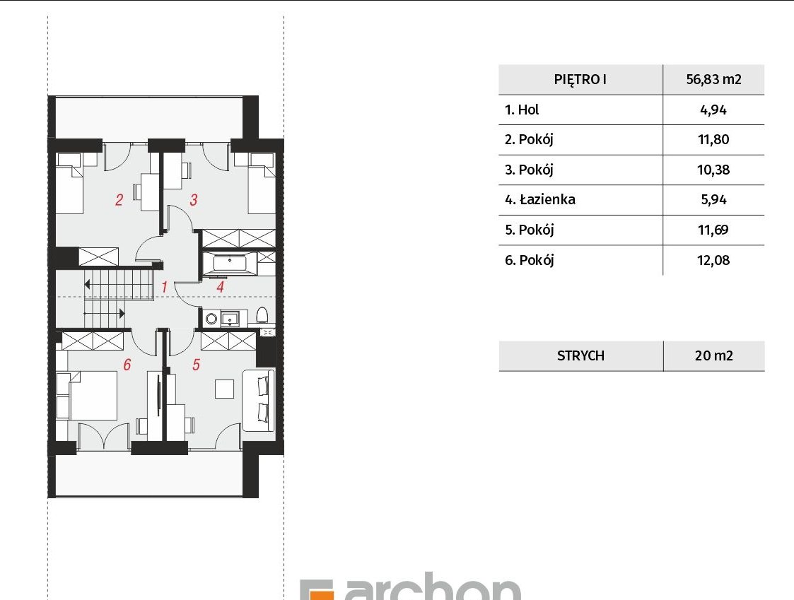 Nowy Dom Szeregowy 125,14m2