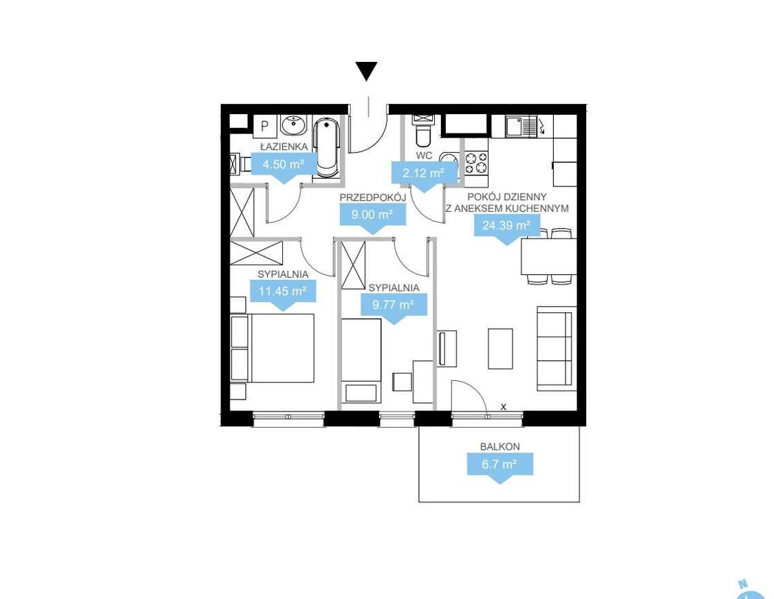 REWELACYJNE 3 pokoje w WIEŻY JEŻYCE Z WIDOKIEM NA DZIEDZINIEC