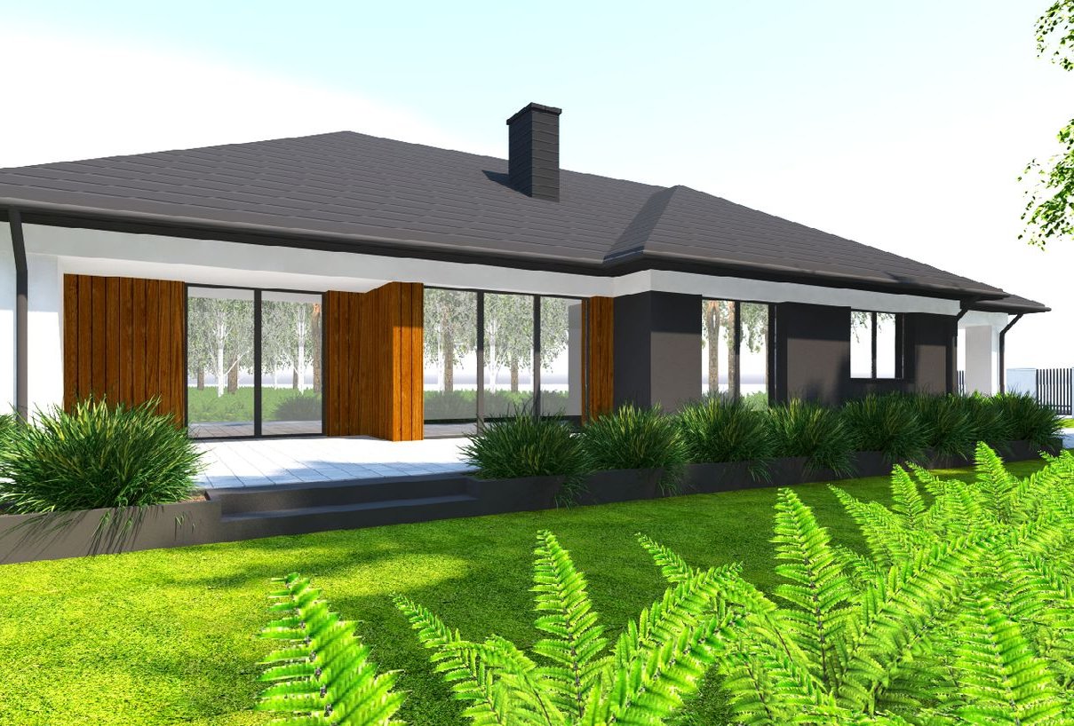 Dom Parterowy Wolnostojący / Garaż dwustanowiskowy