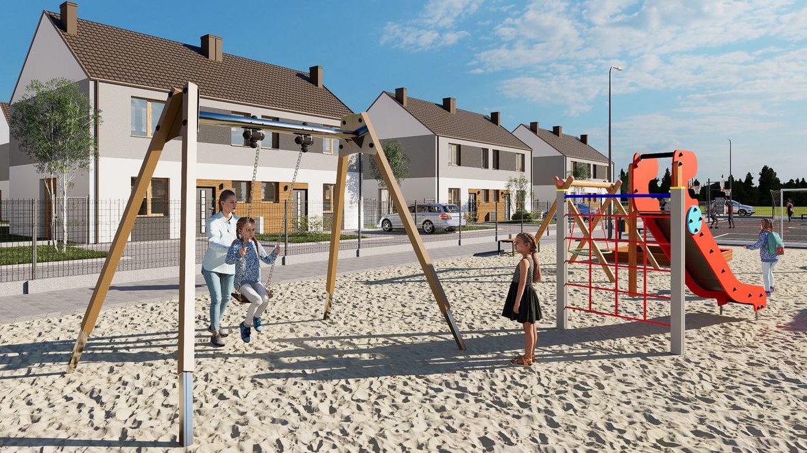 Dom bliźniak 80 m2 Osiedle Słoneczne Marszowice etap IX