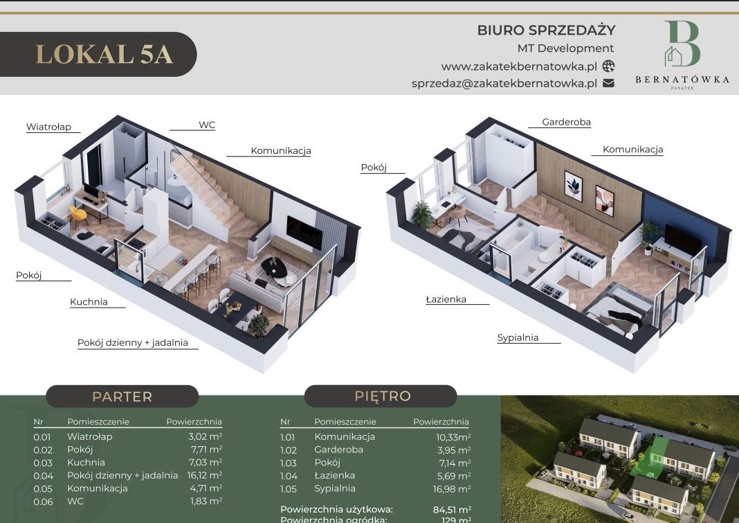 GOTOWY DOM, ul. Bernatówka, Dys