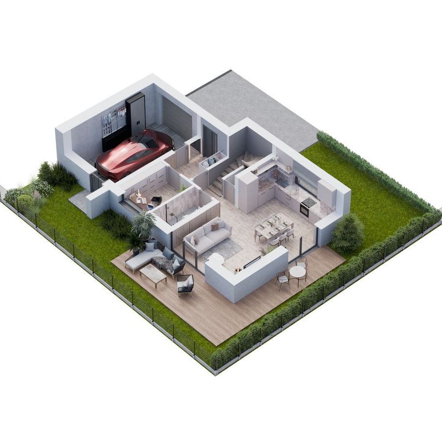 Leśne Ornontowice Dom ul. Myśliwska 6A