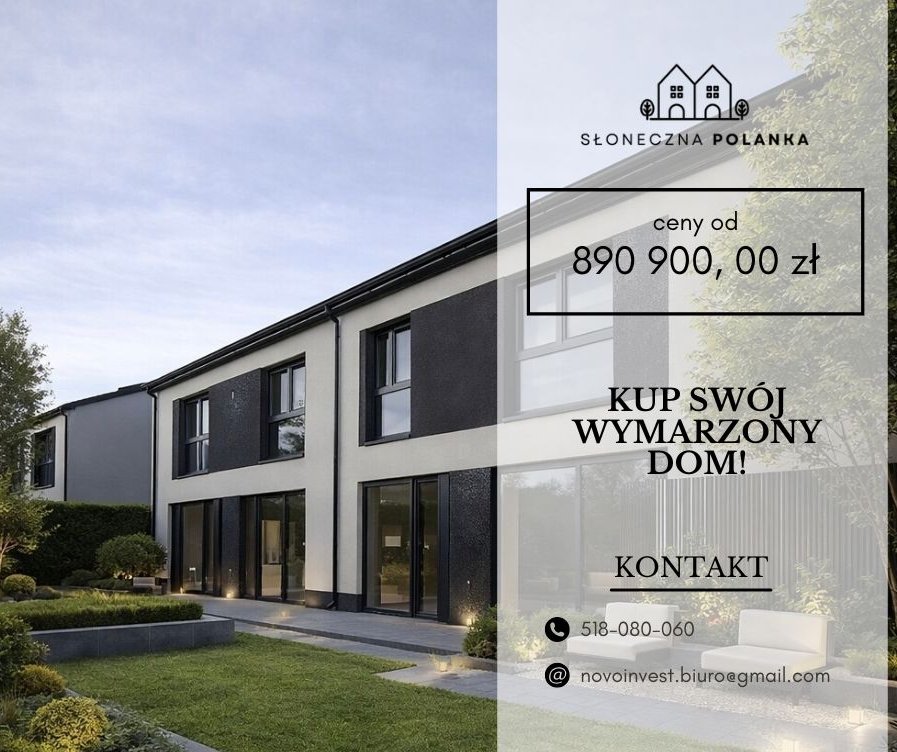 Dom 134 m² | garaż | ogród | Myślenice – Polanka