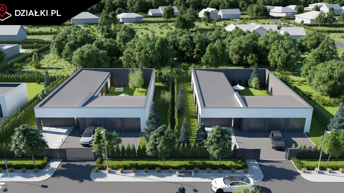 Dom z ogrodem wewnątrz budynku.