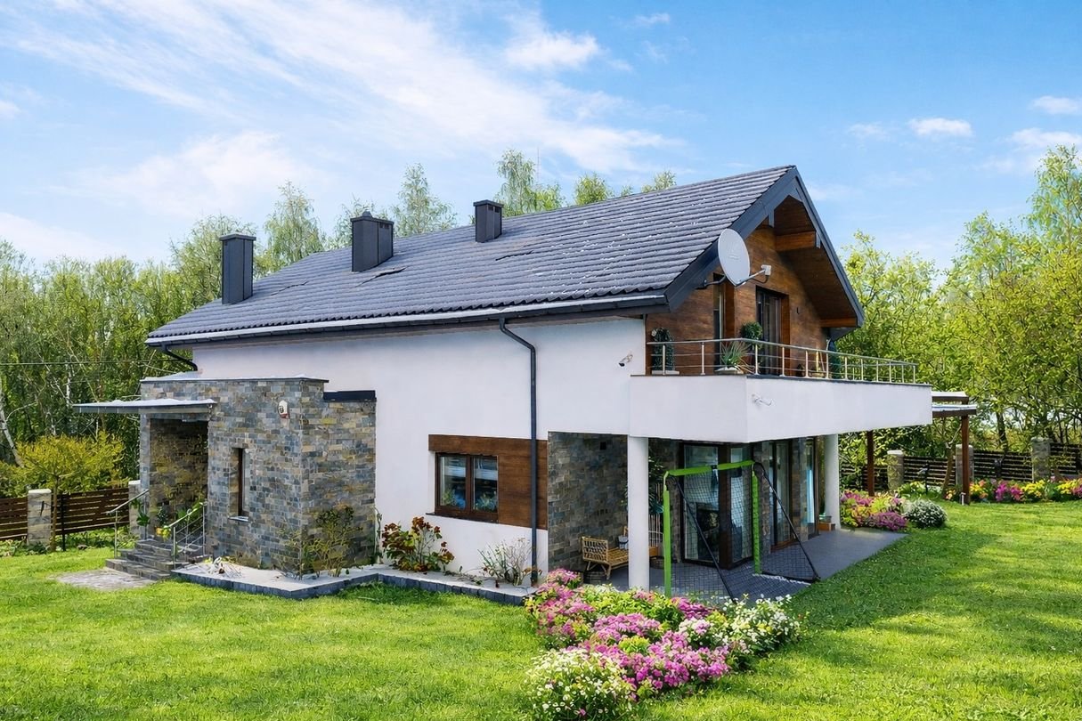 Nowoczesny, urządzony dom 221m2 na działce 15a pod Wieliczką