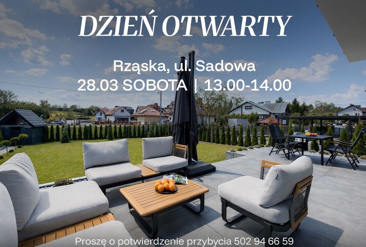 Nowoczesny dom wolnostojący z 2023 r w Rząsce działka 11 ar