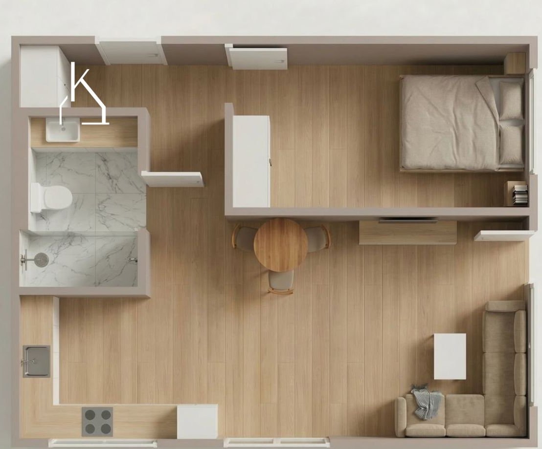 2 pokoje, po remoncie, blisko Skm