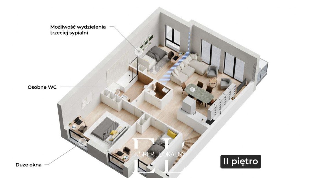 Mieszkanie jak dom | ogród + garaż x 2