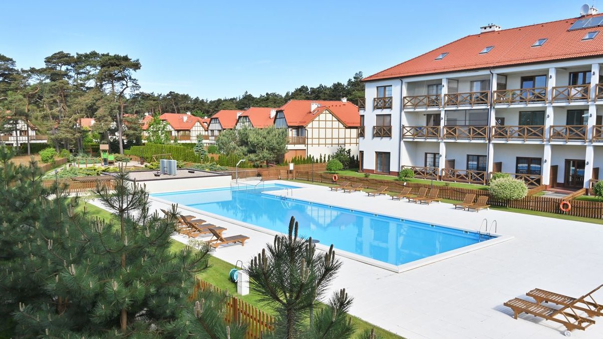 Apartament nad morzem, 2 pokoje, 150 m od plaży, basen