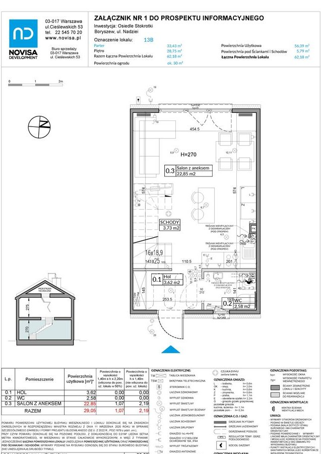 3-pokojowy dom 62m2 + ogródek Bez Pośredników