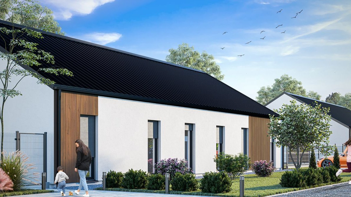 Dom parterowy 95 m2, duże działki, szybki dojazd do Poznania