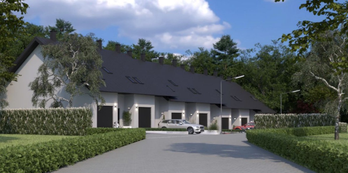 Mikołów: domy przy lesie z ogrodem i garażem