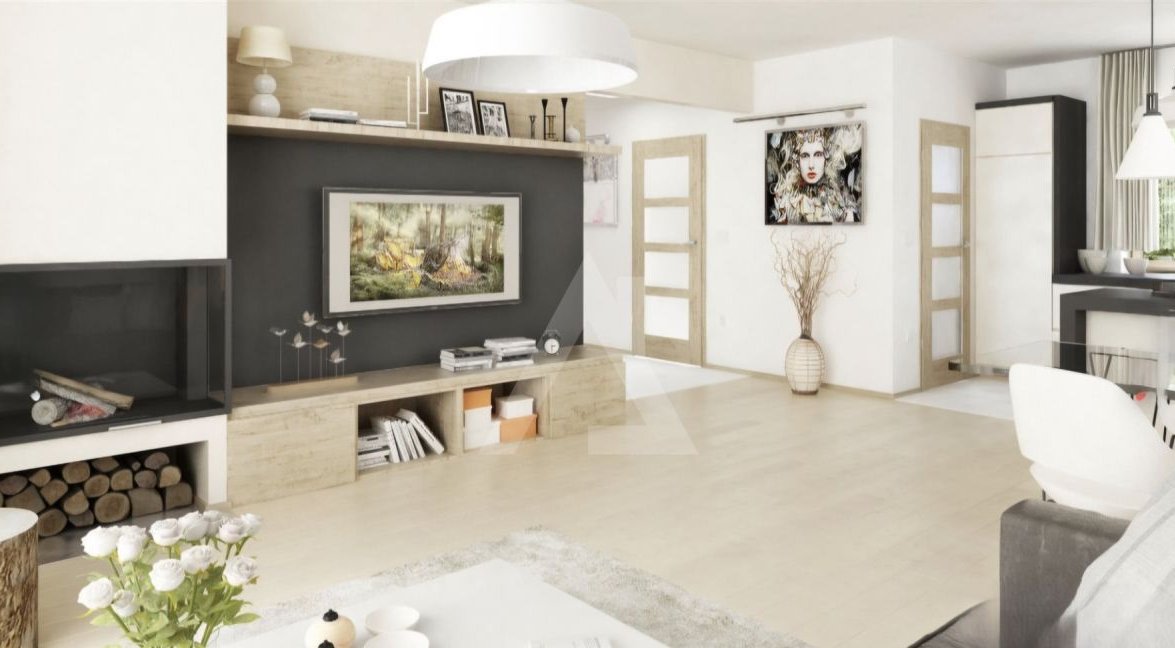 Nowoczesny dom z pompą ciepła