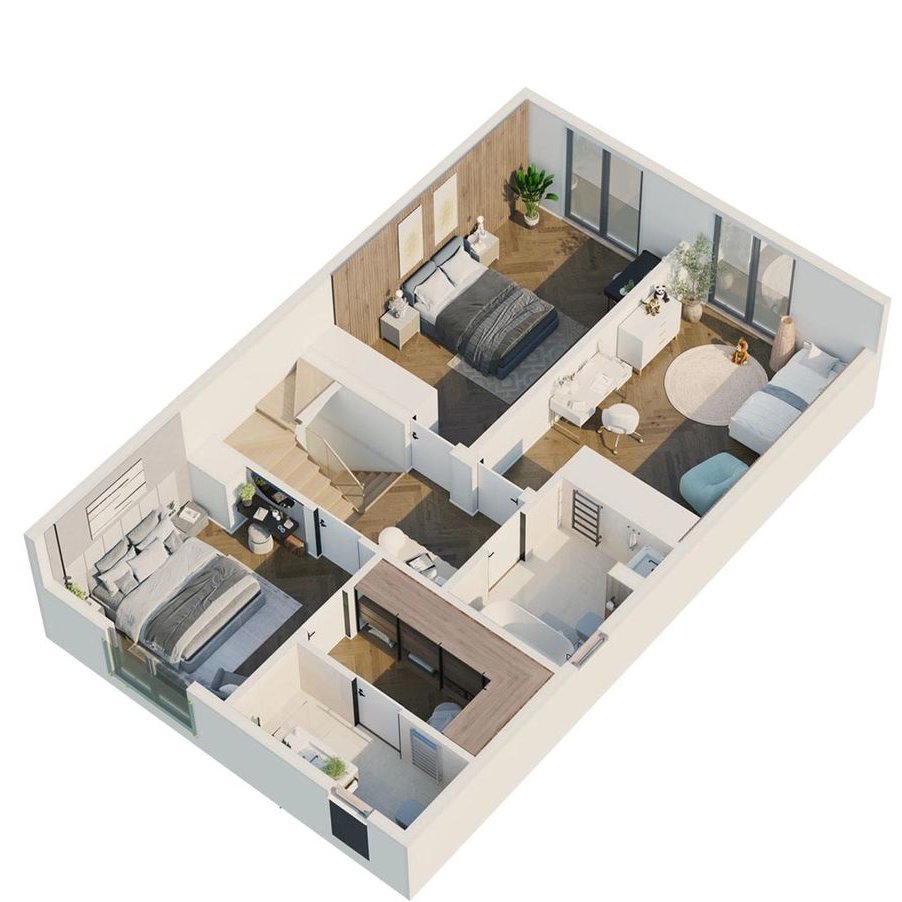 OSTATNI - 5 POKOI - KANALIZACJA- Pompa/Podłogowe - KLIMA - BRAK SKOSÓW