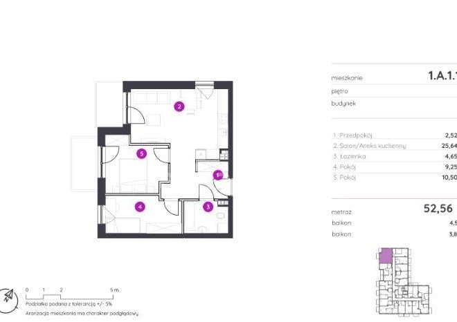 Komfortowe 3 Pokoje - 53 m2 + 2 balkony