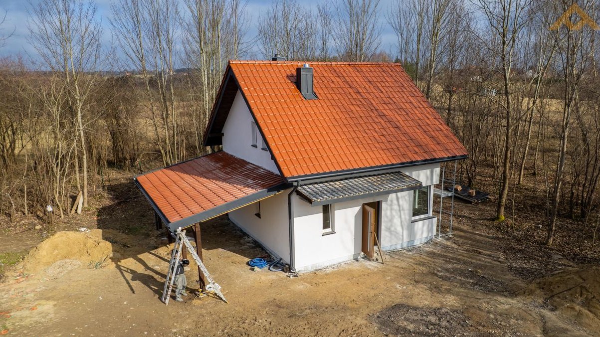 Nowy dom 80 m² Premium | Pompa ciepła, podłogówka | Rożnowo k. Dywit