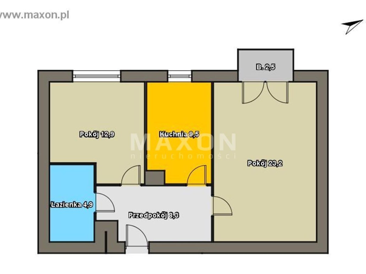 2-pokojowe mieszkanie 58 mkw w sercu Ząbek