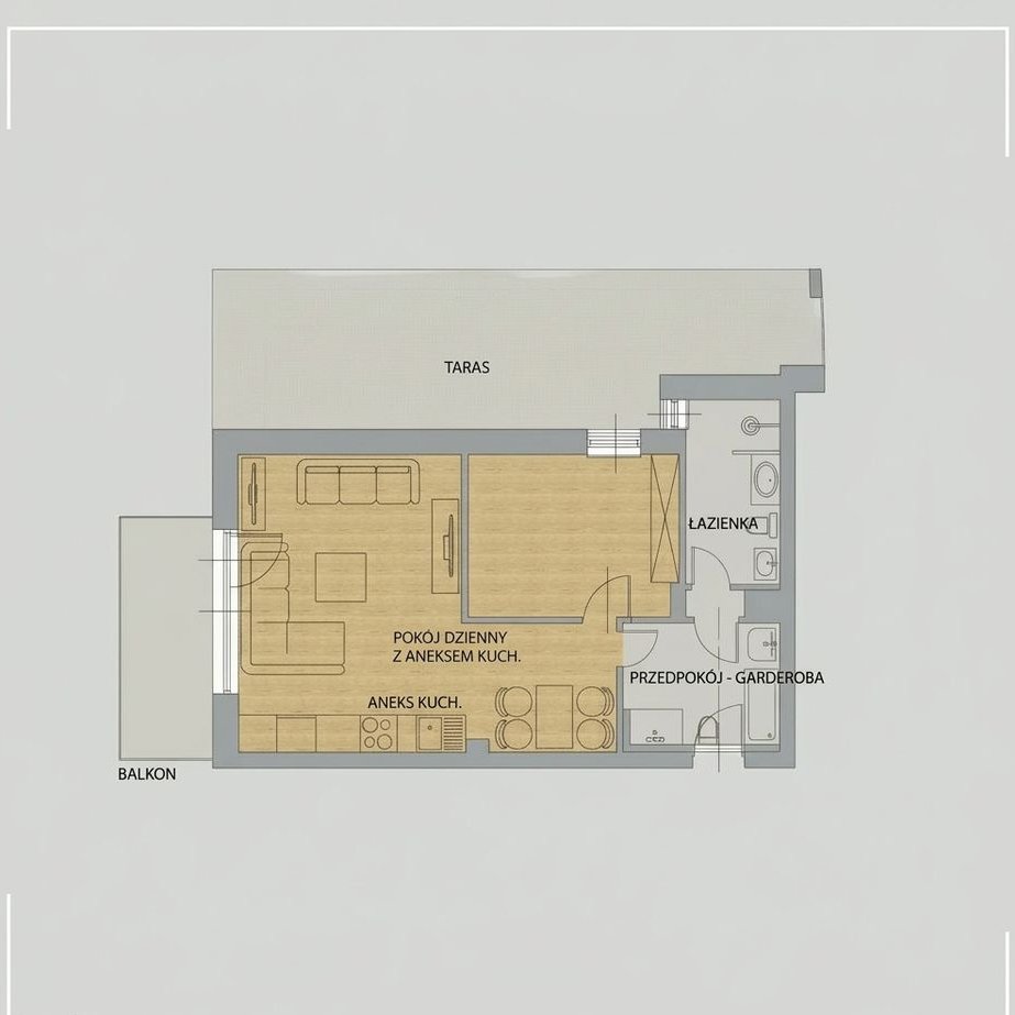 Super Apartament z tarasem, dodatkowym balkonem i widokiem na las
