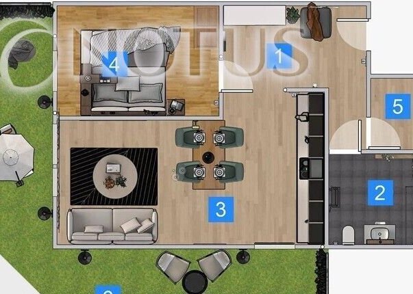 Mieszkanie z ogródkiem narożnym