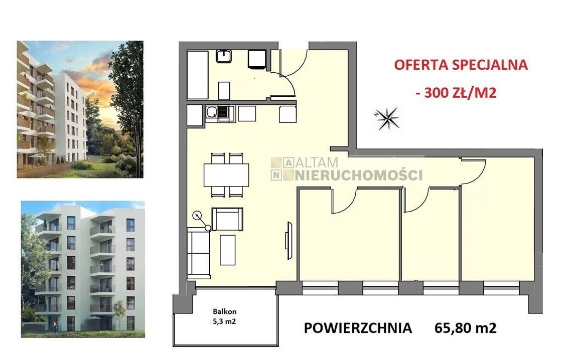 3-4pok 66m2 balkon|Oferta Specjalna|06.2026|0%
