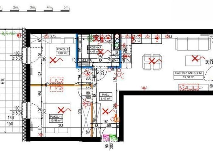 Rodzinne 3 pokoje balkon blisko Poznania Zalasewo