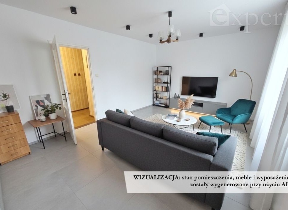 1 piętro, balkon, dwa pokoje ulica 1 Maja