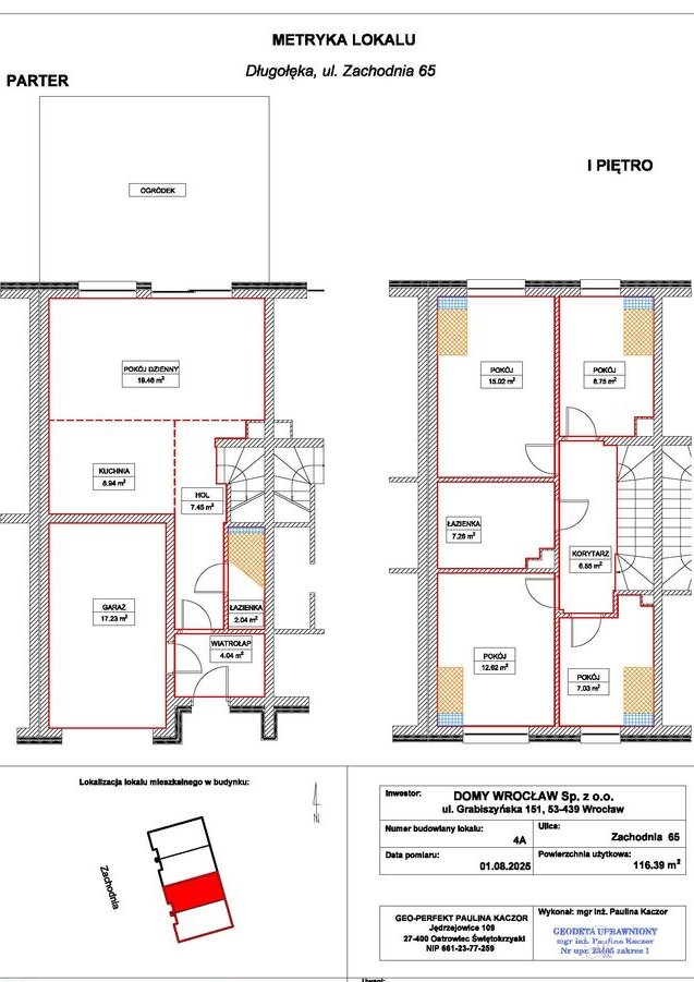 Dom 5 pokoi Długołeka, Kanalizacja, Garaż, Ogród 80m