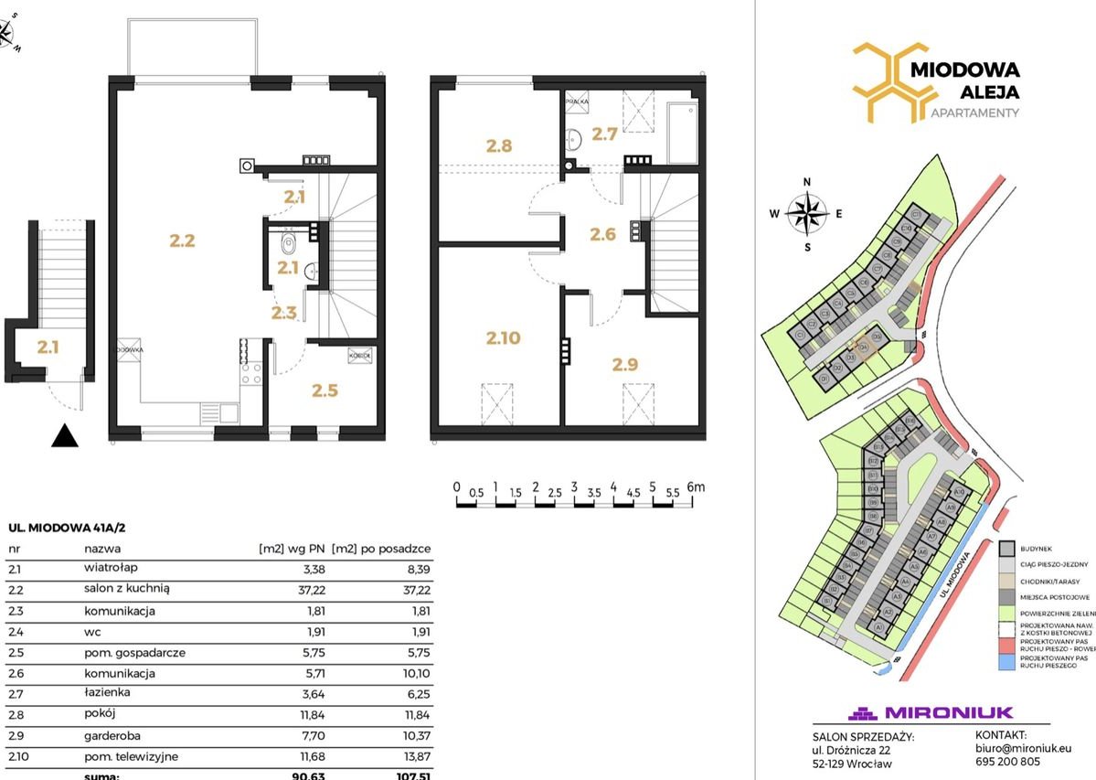 Mieszkanie, 85 m², Iwiny