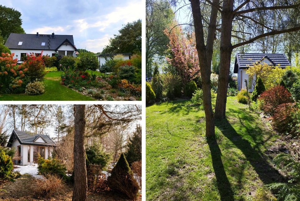 Dom na Mazurach blisko jeziora z pięknym ogrodem