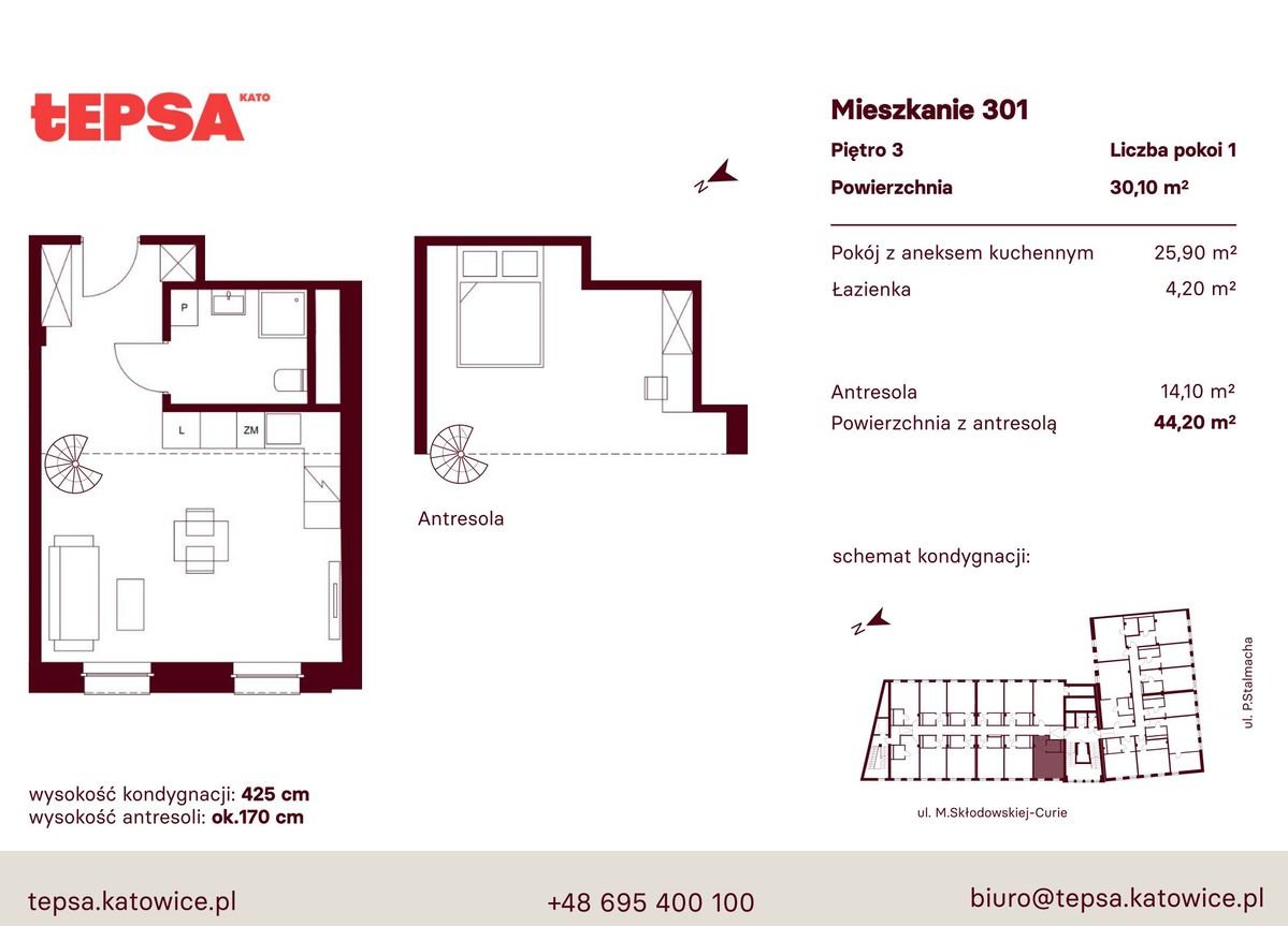 1-pokojowe mieszkanie 30m2 Bezpośrednio