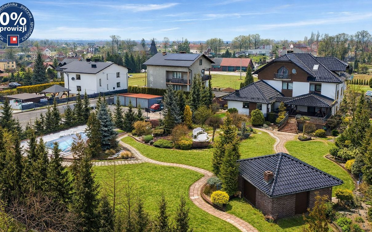 Elegancki dom z pięknym ogrodem blisko jeziora | Pszczyna Łąka