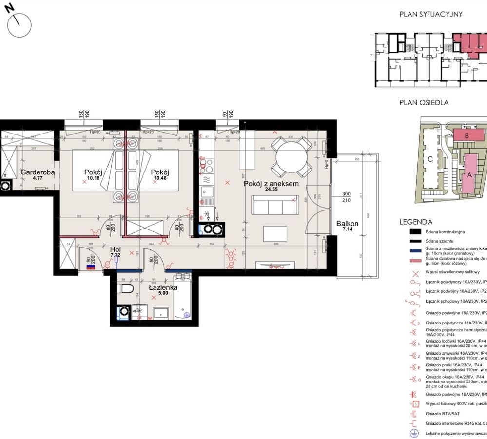 JASNE DWUSTRONNE 63m // Tramwaj // Duży Balkon // Możliwe 4 pokoje