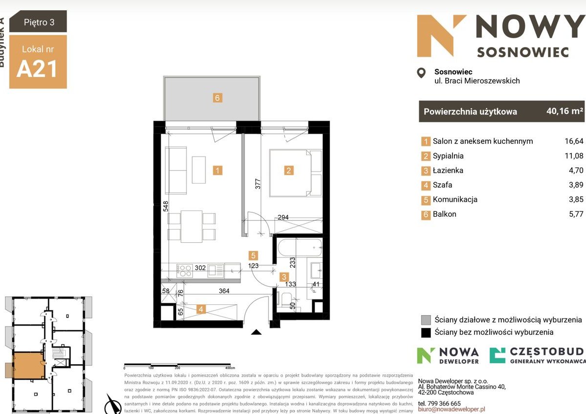 2 pokoje z garderobą 40 mkw, gotowe w październiku, umów się i zobacz!