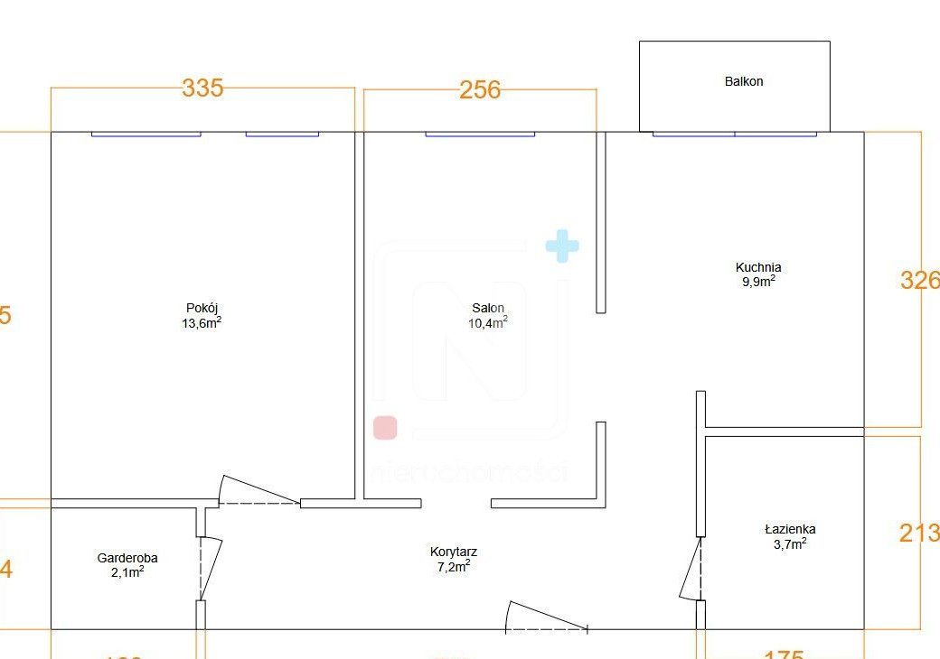 2 pokoje/ Oddzielna kuchnia/Balkon/Słoneczne