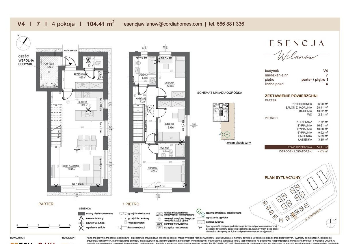 4-pokojowy dom 104m2 + ogródek Bezpośrednio