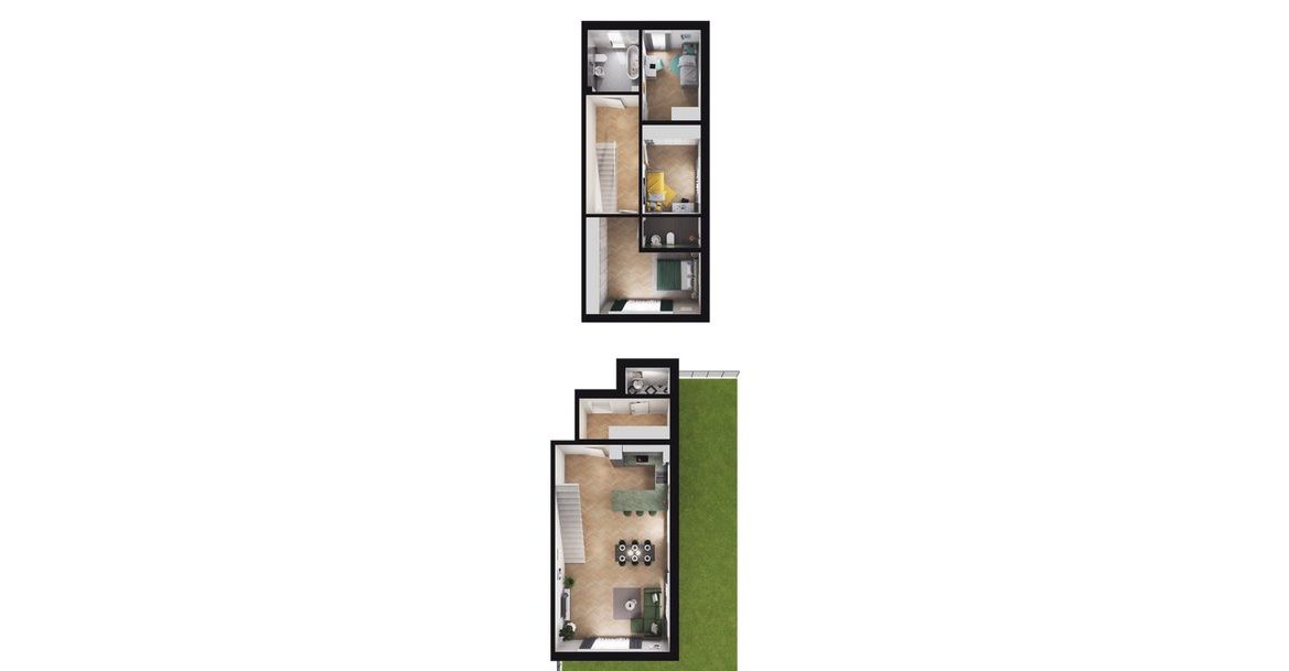 4-pokojowy dom 104m2 + ogródek Bezpośrednio