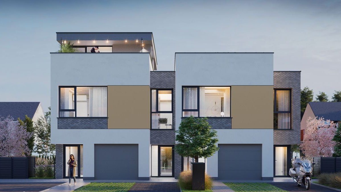 Trzypoziomowy Penthouse 101 m² z 2 tarasami i 190 metrowym ogrodem