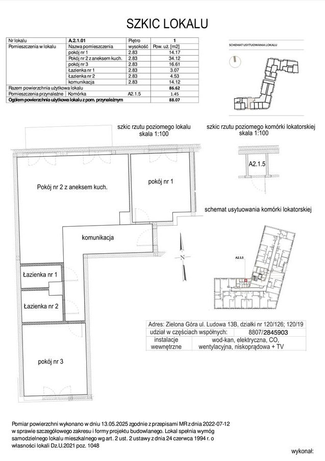 3 pokoje | 86,62 m² | Gotowe Pod Klucz | Nowy Zastal – Centrum Miasta