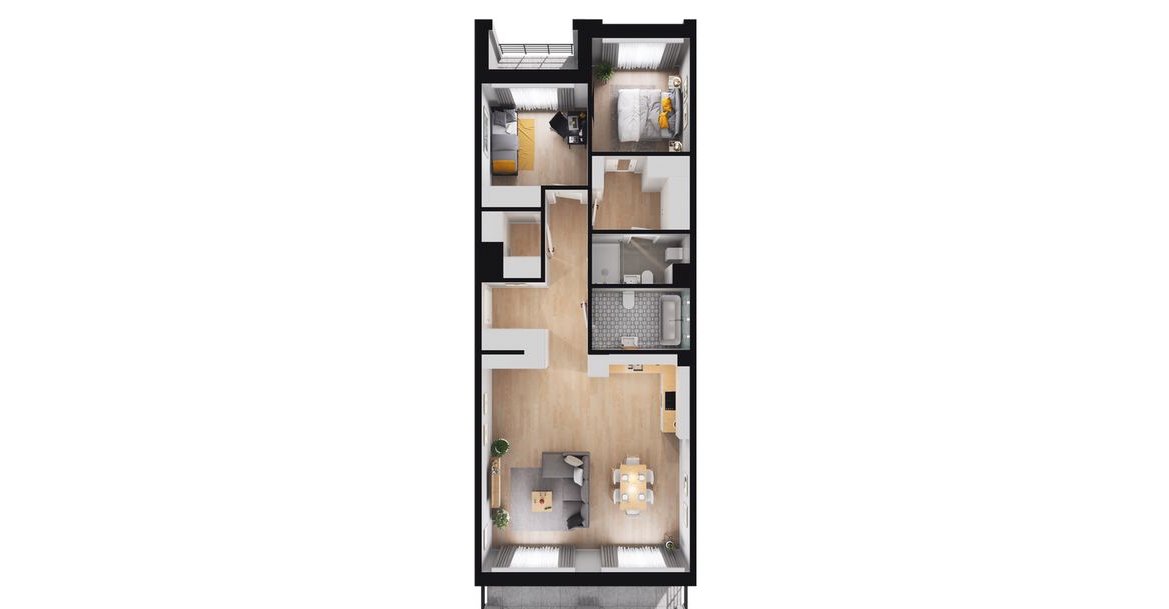3-pokojowe mieszkanie 81m2 + balkon Bez Prowizji