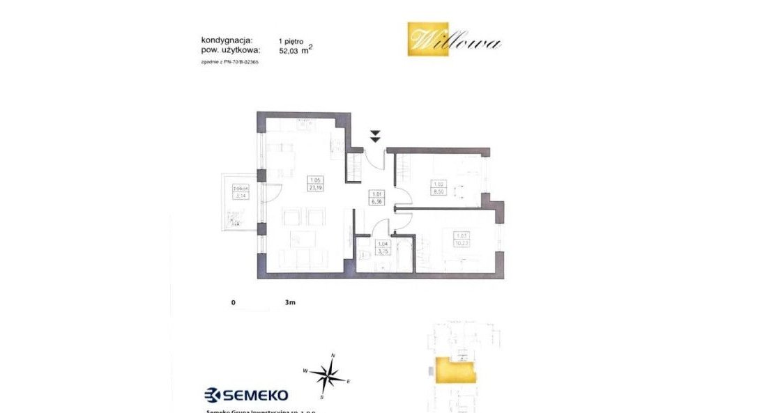 Wysoki standard | 3 pokoje | Od zaraz | Balkon