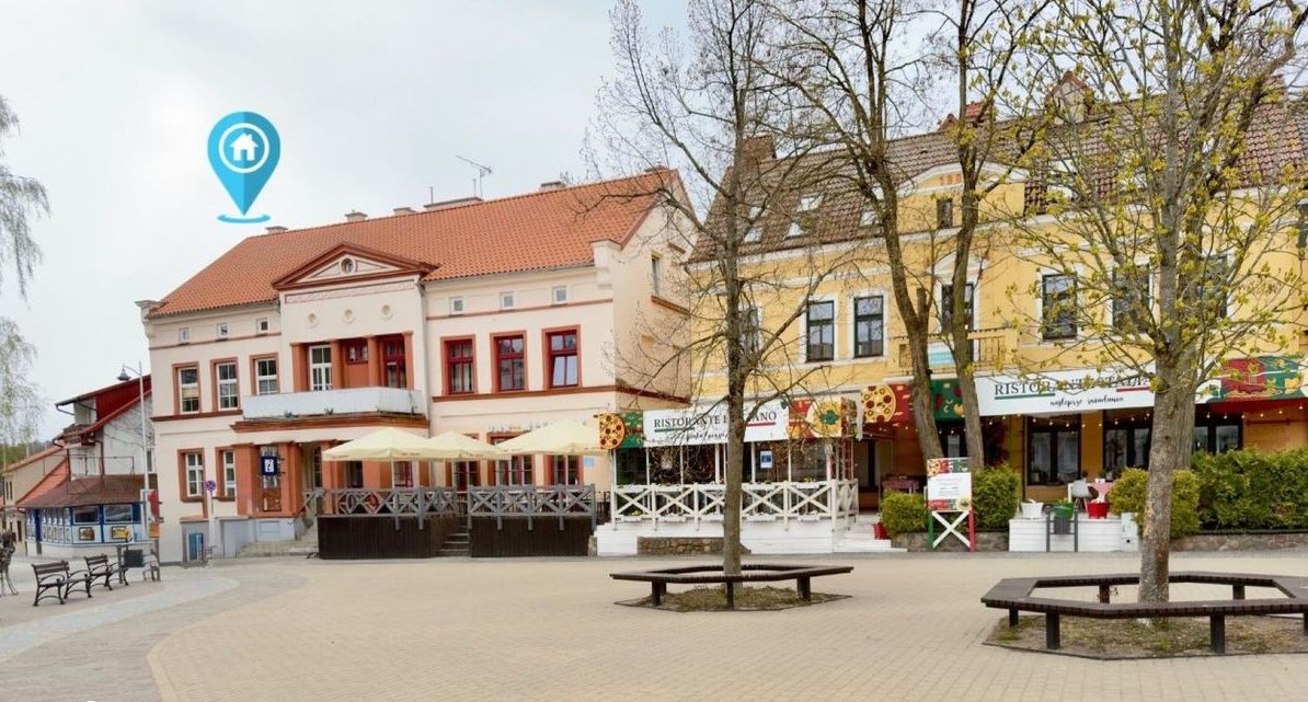 Mikołajki Centrum | 100 m² | 4 pokoje | Potencjał na 2 mieszkania |
